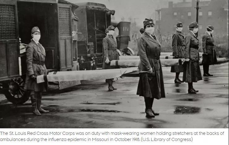 the first deadly wave of influenza began to spread